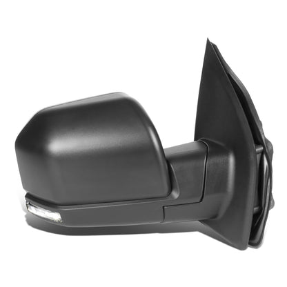RETROVISORES EXTENDIBLES TOWING MIRROR - 15-18 FORD F-150 - OE STYLE - RIGHT - POWERED W/ HEATED W/ PUDDLE LIGHT - ONLY FITS MODELS WITH 22 PIN PLUG / DOES NOT FIT 8 PIN PLUG MODELS - LED AMBER SIGNAL - BLACK
