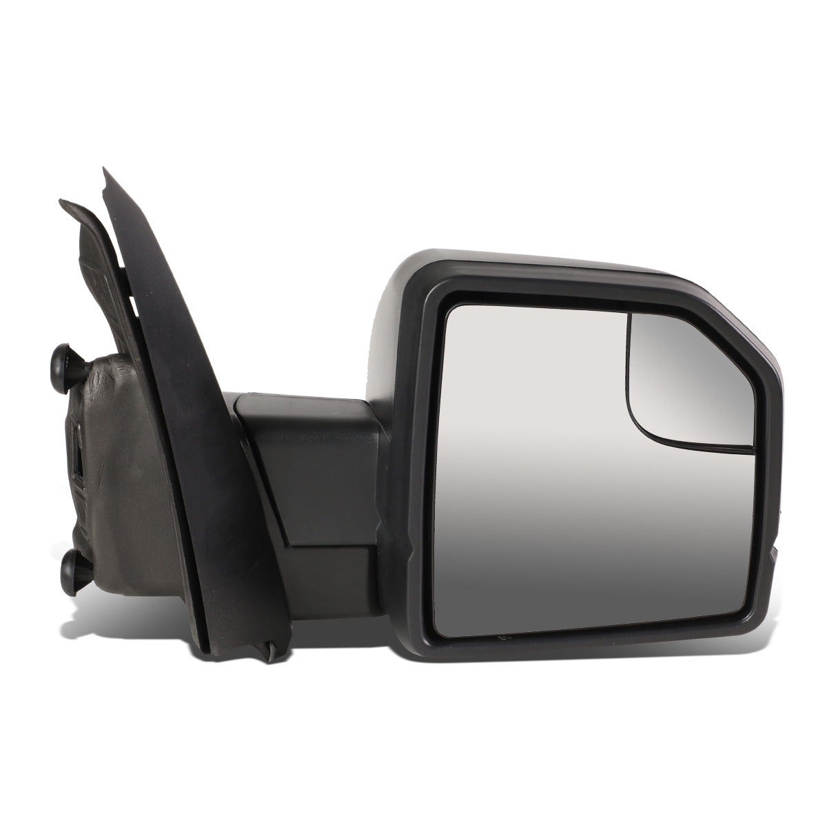 RETROVISORES EXTENDIBLES TOWING MIRROR - 15-18 FORD F-150 - OE STYLE - RIGHT - POWERED W/ HEATED W/ PUDDLE LIGHT - ONLY FITS MODELS WITH 22 PIN PLUG / DOES NOT FIT 8 PIN PLUG MODELS - LED AMBER SIGNAL - BLACK