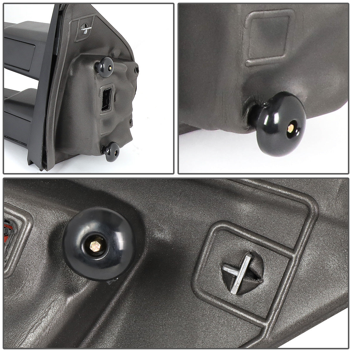 RETROVISORES EXTENDIBLES TOWING MIRROR - 15-18 FORD F-150 - OE STYLE - PAIR - MANUAL W/ HEATED - ONLY FITS MODELS WITH 8 PIN PLUG / DOES NOT FIT 22 PIN PLUG MODELS - BLACK