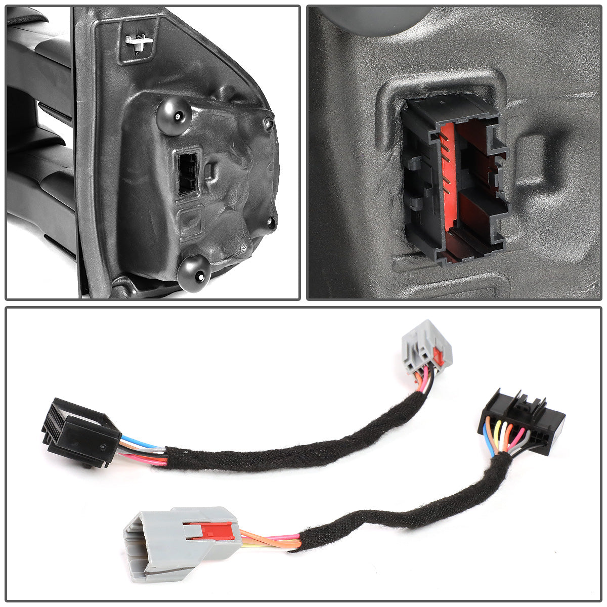 RETROVISORES EXTENDIBLES TOWING MIRROR - 15-18 FORD F-150 - PAIR - POWERED W/HEATED W/ PUDDLE LIGHTS - ONLY FITS MODELS WITH 22PIN PLUG / DOES NOT FIT 8 PIN PLUG MODELS - LED SMOKE SIGNAL - BLACK