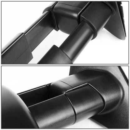 RETROVISORES EXTENDIBLES TOWING MIRROR - 16-19 TOYOTA TACOMA - POWERED W/HEATED W/AMBER SIGNAL - BLACK