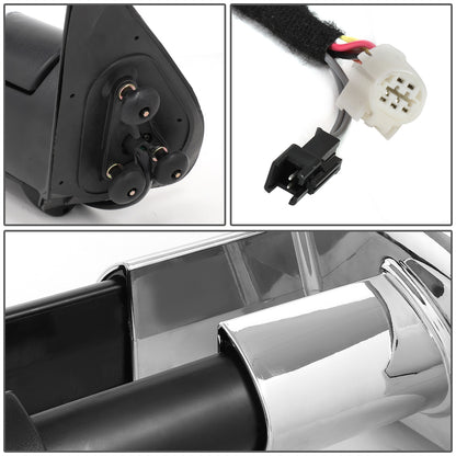 RETROVISORES EXTENDIBLES TOWING MIRROR - 16-19 TOYOTA TACOMA - POWERED W/HEATED W/AMBER SIGNAL - CHROME