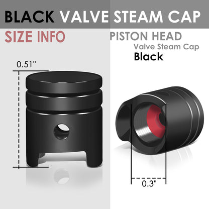 ACCESORIOS RT 008 - PISTON HEAD - BLACK