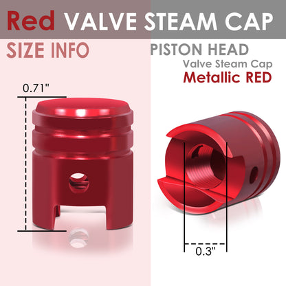 ACCESORIOS RT 008 - PISTON HEAD - RED