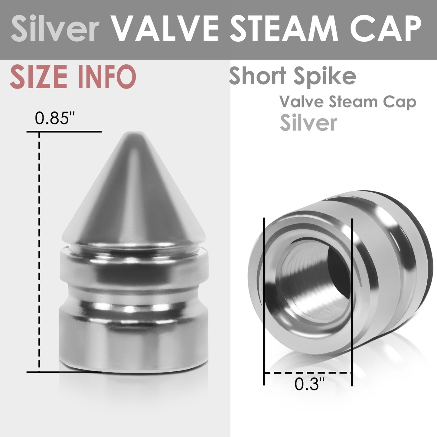 ACCESORIOS RT 011 - SPIKED - SILVER