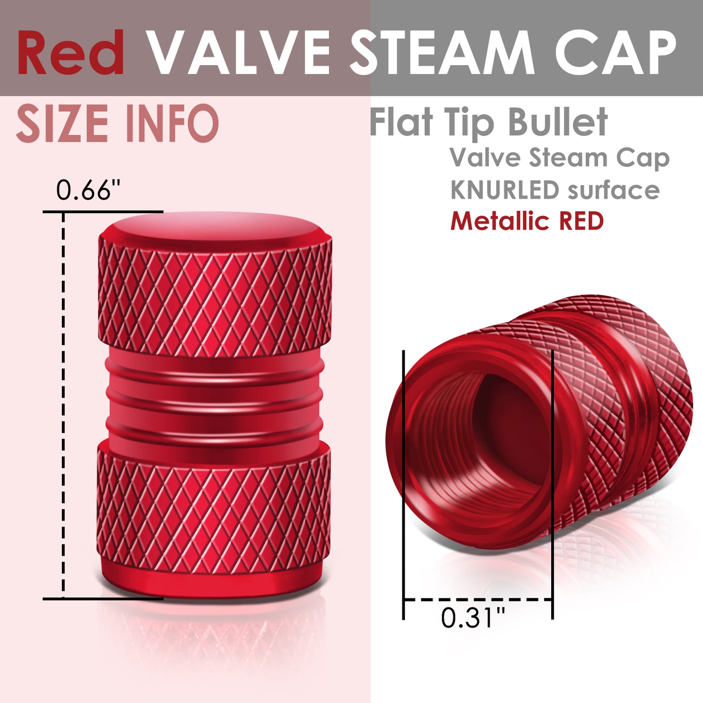 ACCESORIOS RT 024 - TWO GRIP TOP / BOTTOM - RED - RM37-4L