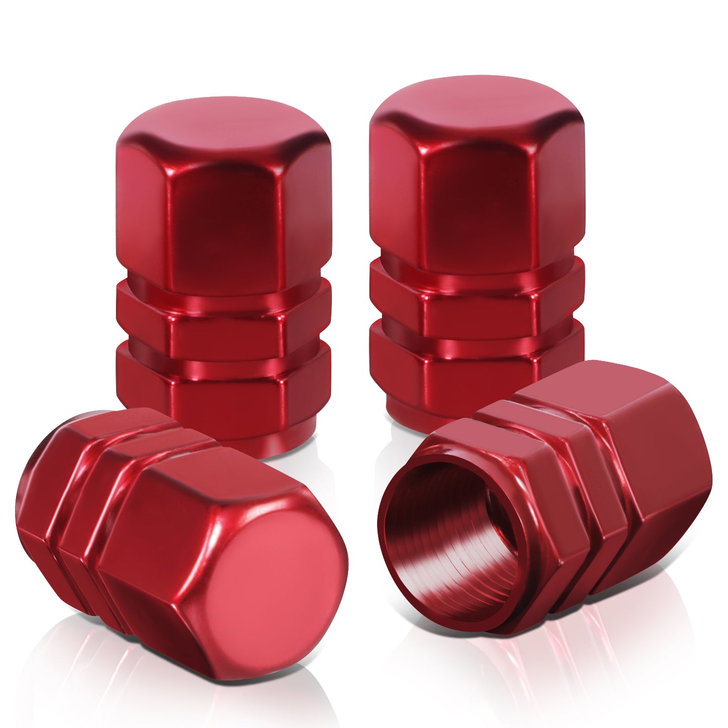 ACCESORIOS RT 059 - HEX STYLE W/ MID CUT OUTS - RED - RM37-4L