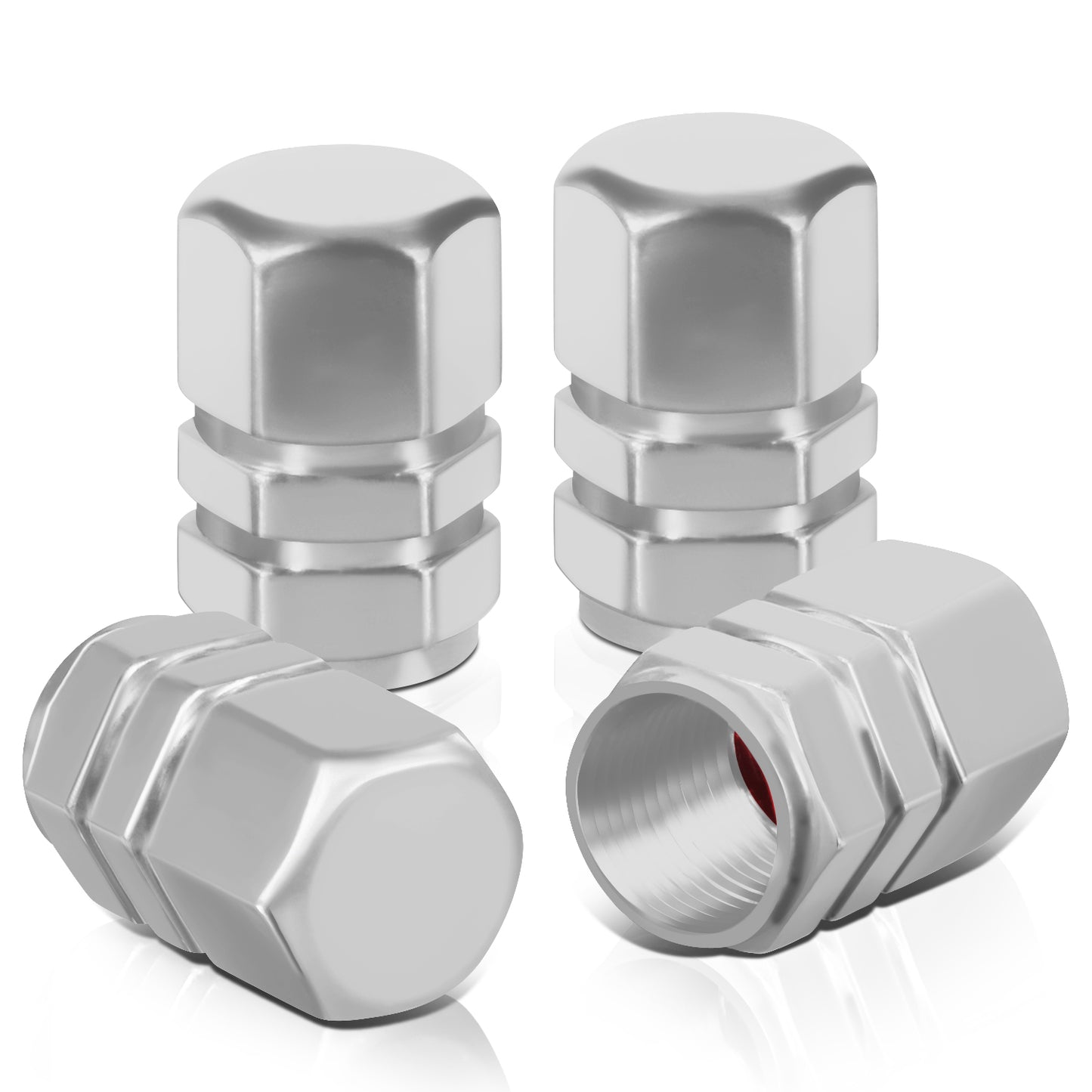 ACCESORIOS RT 059 - HEX STYLE W/ MID CUT OUTS - SILVER