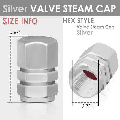 ACCESORIOS RT 059 - HEX STYLE W/ MID CUT OUTS - SILVER