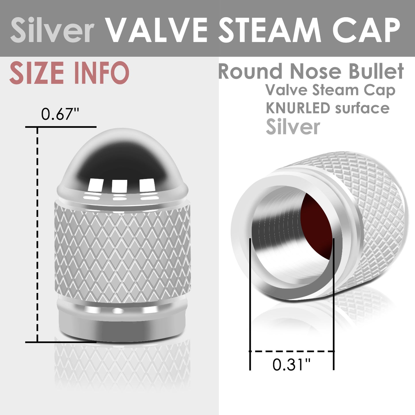 ACCESORIOS RT 108 - ACORN GRIP - SILVER - RM37-4L