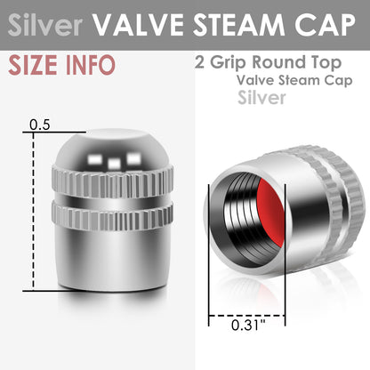 ACCESORIOS RT 162 - TWO GRIP ROUND TOP - SILVER - RM-38-4L