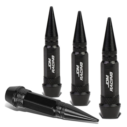 ACCESORIOS 60MM / 2.30" TALL - SPIKED - LUG NUT STYLE - BLACK