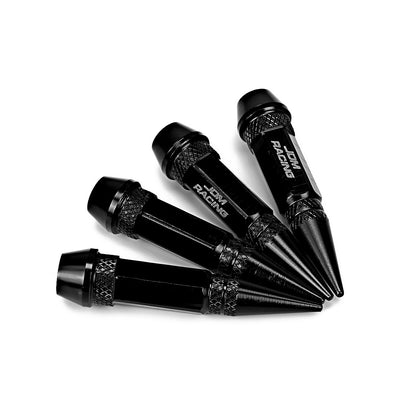 ACCESORIOS 60MM / 2.30" TALL - SPIKED - LUG NUT STYLE - BLACK