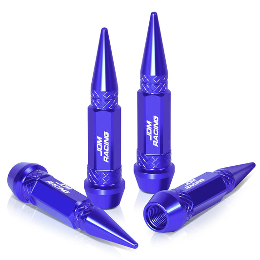 ACCESORIOS 60MM / 2.30" TALL - SPIKED - LUG NUT STYLE - BLUE