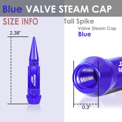 ACCESORIOS 60MM / 2.30" TALL - SPIKED - LUG NUT STYLE - BLUE