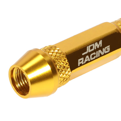ACCESORIOS 60MM / 2.30" TALL - SPIKED - LUG NUT STYLE - GOLD