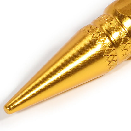 ACCESORIOS 60MM / 2.30" TALL - SPIKED - LUG NUT STYLE - GOLD