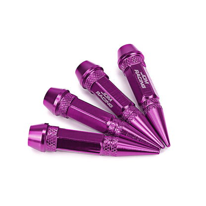 ACCESORIOS 60MM / 2.30" TALL - SPIKED - LUG NUT STYLE - PURPLE
