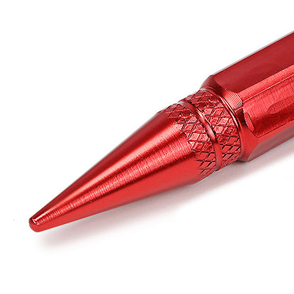 ACCESORIOS 60MM / 2.30" TALL - SPIKED - LUG NUT STYLE - RED