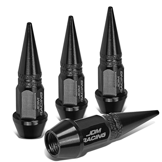 ACCESORIOS 45MM / 1.75" TALL - SPIKED - LUG NUT STYLE - BLACK