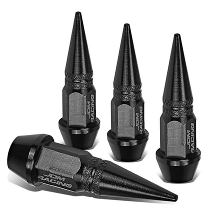 ACCESORIOS 45MM / 1.75" TALL - SPIKED - LUG NUT STYLE - BLACK