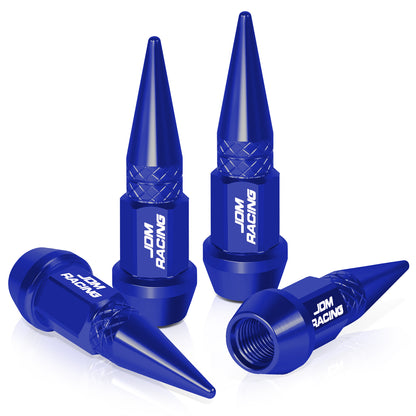ACCESORIOS 45MM / 1.75" TALL - SPIKED - LUG NUT STYLE - BLUE
