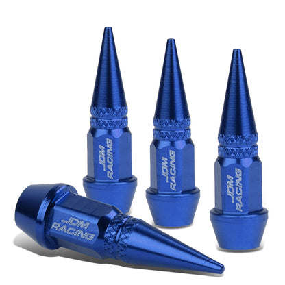ACCESORIOS 45MM / 1.75" TALL - SPIKED - LUG NUT STYLE - BLUE