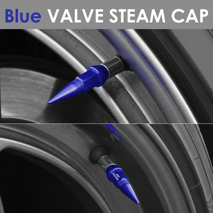 ACCESORIOS 45MM / 1.75" TALL - SPIKED - LUG NUT STYLE - BLUE