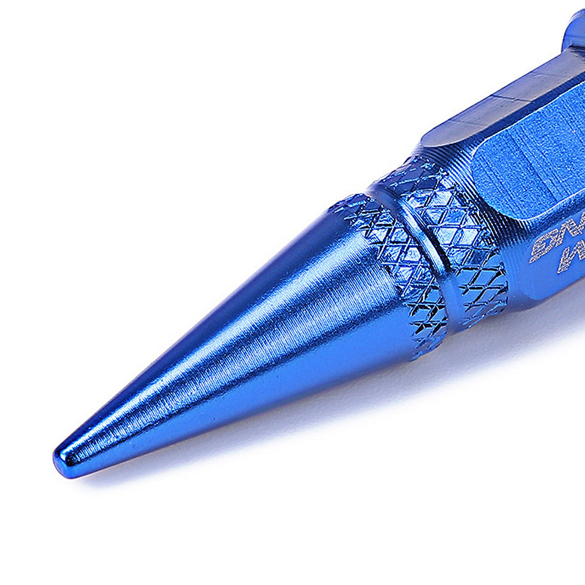 ACCESORIOS 45MM / 1.75" TALL - SPIKED - LUG NUT STYLE - BLUE