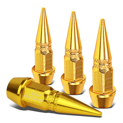 ACCESORIOS 45MM / 1.75" TALL - SPIKED - LUG NUT STYLE - GOLD