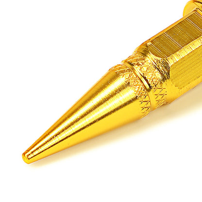 ACCESORIOS 45MM / 1.75" TALL - SPIKED - LUG NUT STYLE - GOLD