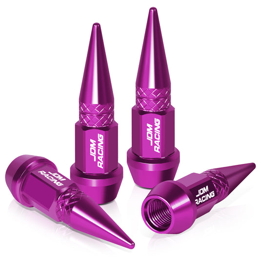 ACCESORIOS 45MM / 1.75" TALL - SPIKED - LUG NUT STYLE - PURPLE