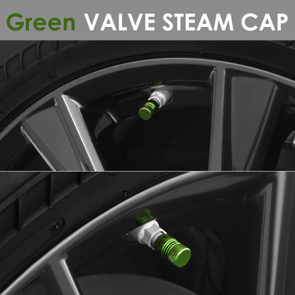 ACCESORIOS 17MM / 1.00" TALL - KNURLED STYLE - GREEN