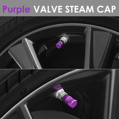 ACCESORIOS 17MM / 1.00" TALL - KNURLED STYLE - PURPLE