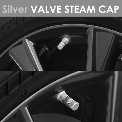 ACCESORIOS 17MM / 1.00" TALL - KNURLED STYLE - SILVER