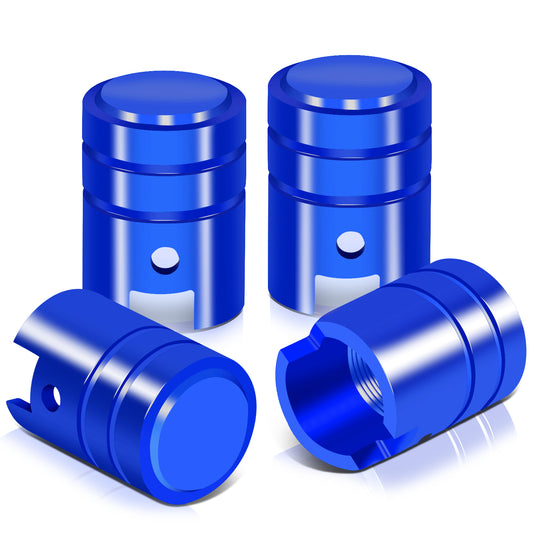 ACCESORIOS 17MM / 1.00" TALL - PISTON STYLE - BLUE