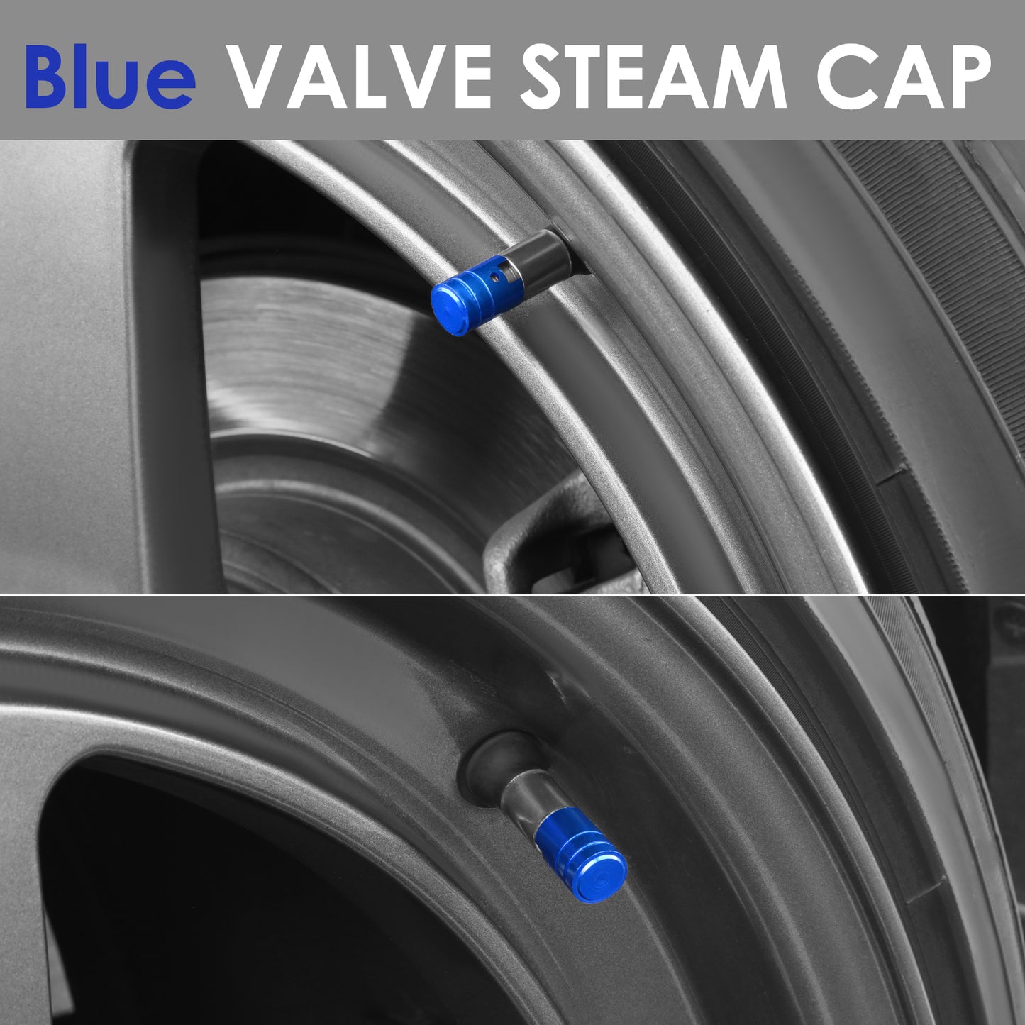 ACCESORIOS 17MM / 1.00" TALL - PISTON STYLE - BLUE