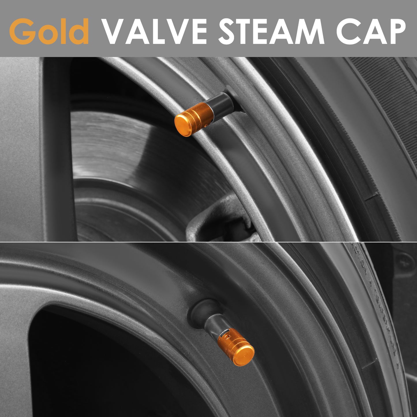 ACCESORIOS 17MM / 1.00" TALL - PISTON STYLE - GOLD