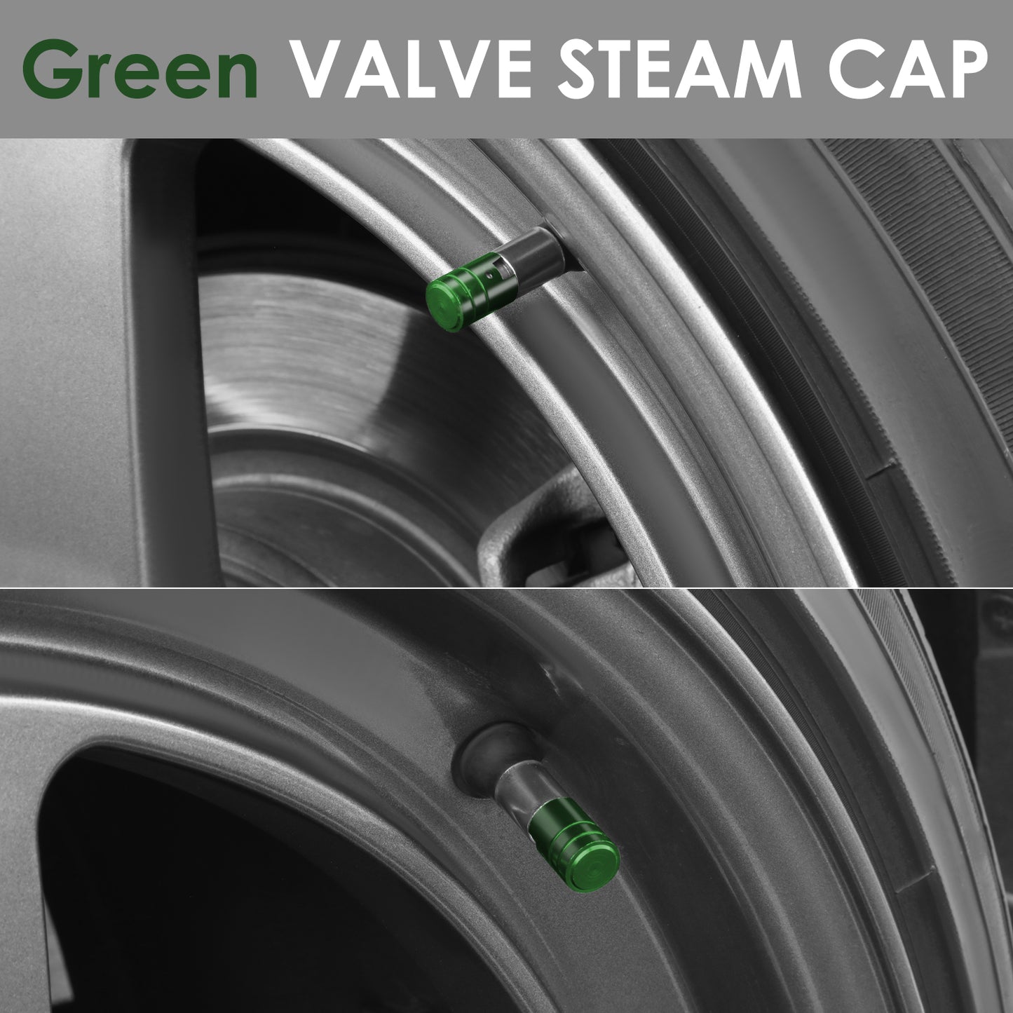 ACCESORIOS 17MM / 1.00" TALL - PISTON STYLE - GREEN