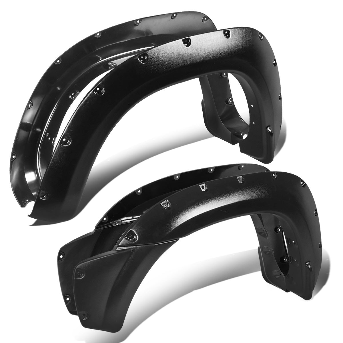 CANTONERAS 12-15 TOYOTA TACOMA - FITS 73.5" FLEETSIDE BED - POCKET-RIVETED STYLE - TEXTURED - MATTE BLACK