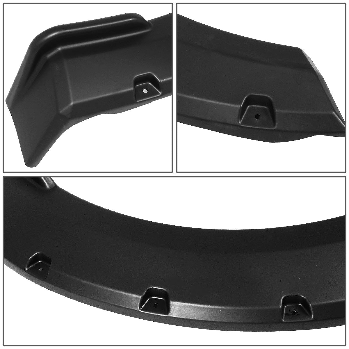 CANTONERAS 15-18 FORD F-150 - FITS 67.1", 78.9", 97.6" STYLESIDE BED MODELS - WILL NOT FIT MODELS W/ TECH PACKAGE - POCKET-RIVETED STYLE - TEXTURED - MATTE BLACK