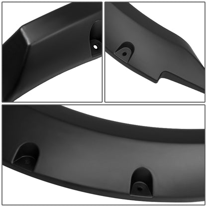 CANTONERAS 10-18 DODGE RAM 2500, 3500 - FITS MODELS WITH 76", 98" FLEETSIDE BED / DUALLY BED - POCKET-RIVETED STYLE - TEXTURED - MATTE BLACK