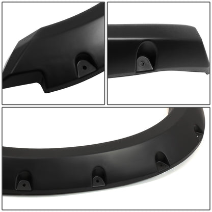 CANTONERAS 09-18 DODGE RAM 1500 - FITS 67", 76", 96" FLEETSIDE BED - POCKET-RIVETED STYLE - TEXTURED - MATTE BLACK