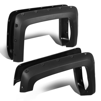 CANTONERAS 14-18 CHEVY SILVERADO 2500HD, 3500HD - FITS 6.5FT, 8FT FLEETSIDE BED MODELS ONLY - POCKET-RIVETED STYLE - TEXTURED - MATTE BLACK