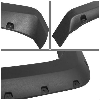 CANTONERAS 14-18 CHEVY SILVERADO 2500HD, 3500HD - FITS 6.5FT, 8FT FLEETSIDE BED MODELS ONLY - POCKET-RIVETED STYLE - TEXTURED - MATTE BLACK