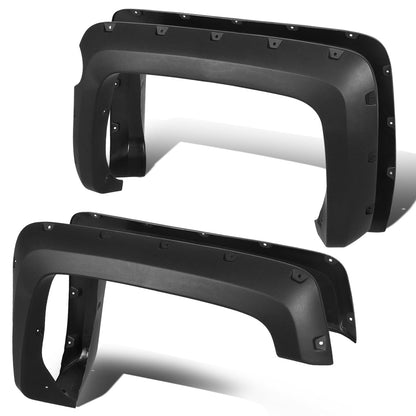 CANTONERAS 14-18 CHEVY SILVERADO 2500HD 3500HD - FITS 5.8FT FLEETSIDE SHORT BED MODELS ONLY - POCKET-RIVETED STYLE - TEXTURED - MATTE BLACK