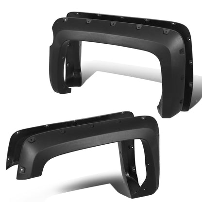 CANTONERAS 14-18 CHEVY SILVERADO 2500HD 3500HD - FITS 5.8FT FLEETSIDE SHORT BED MODELS ONLY - POCKET-RIVETED STYLE - TEXTURED - MATTE BLACK