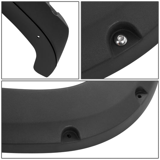 CANTONERAS 07-13 GMC SIERRA 1500 - TIDAL FENDER FLARES 4PC POCKET RIVET TEXTURED OFFROAD FITS