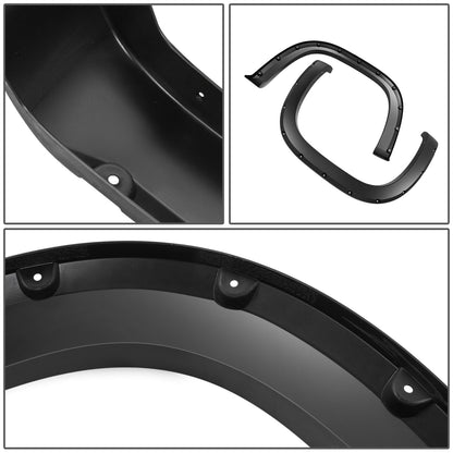 CANTONERAS 07-13 GMC SIERRA 1500 - TIDAL FENDER FLARES 4PC POCKET RIVET TEXTURED OFFROAD FITS
