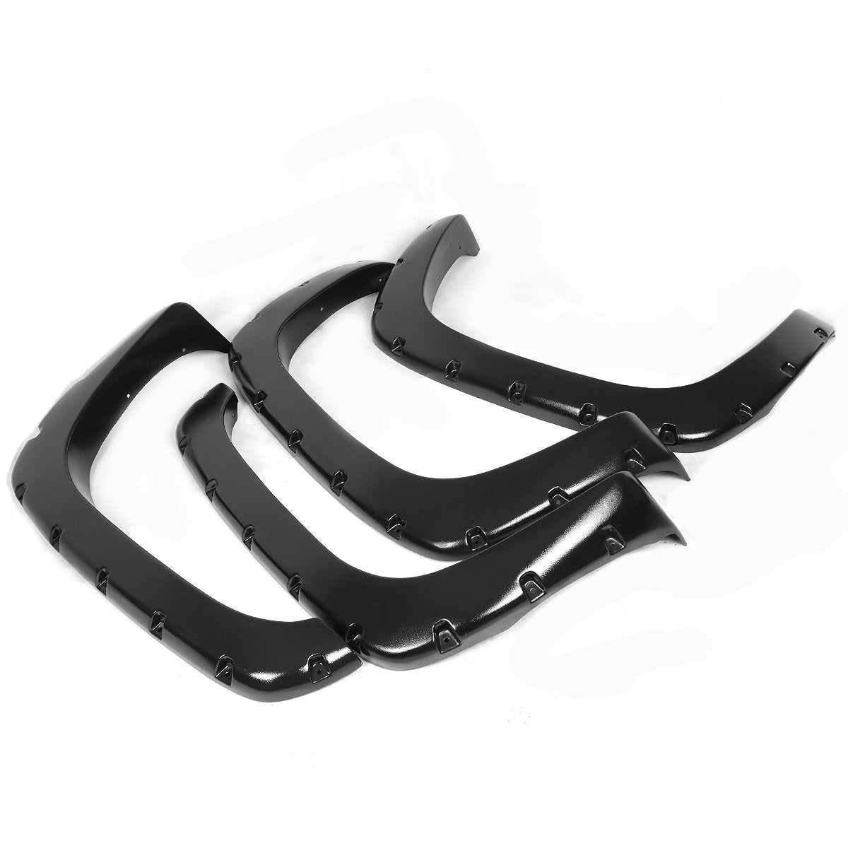 CANTONERAS 03-06 CHEVY SILVERADO 1500, 2500, 3500 / 2007 CHEVY SILVERADO 1500, 2500, 3500 CLASSIC - FITS 78.7", 97.6" FLEETSIDE BED MODELS - POCKET-RIVETED STYLE - TEXTURED - MATTE BLACK